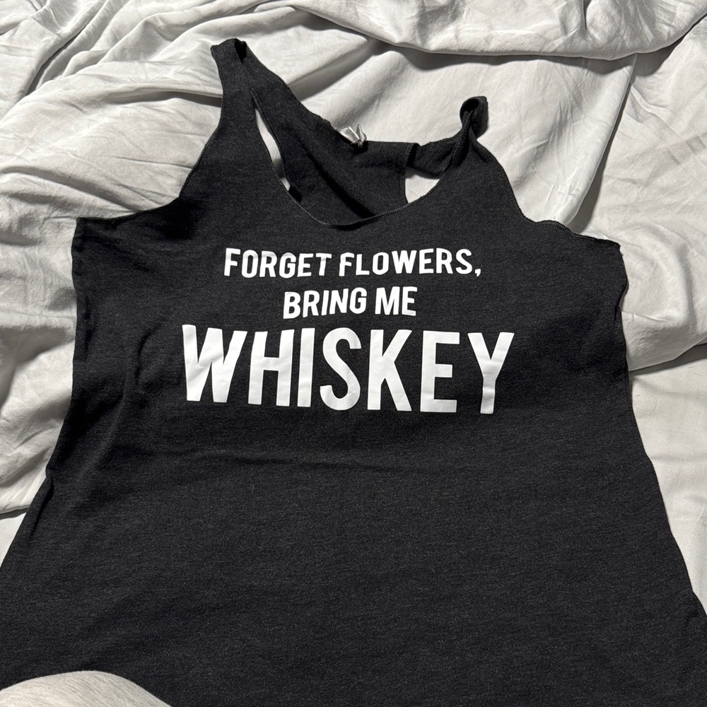 Black Graphic Tank Top